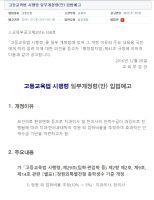 한의대 정원 외 입학, 의과대학과 동일하게 현행 10%→5% 조정