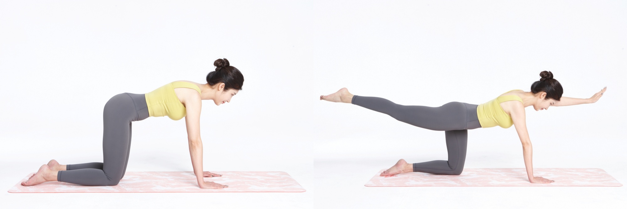 [사진설명] 약해진 척추와 엉덩이 근육을 강화해 허리통증을 완화하는 ‘버드독 스트레칭’.jpg