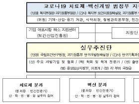 '코로나19 치료제‧백신개발 범정부 실무추진단' 발족