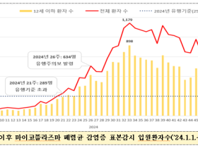 마이코플라스마 폐렴균 감염증 유행주의보 해제