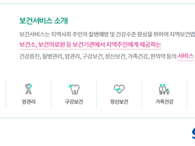 “공공보건포털 ‘e보건소’에서 한 번에 확인하세요!”