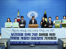 적정 보건의료 인력 기준 마련 ‘추진’