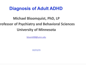 성인 ADHD의 세밀한 진단 및 통합적 치료 방향 논의