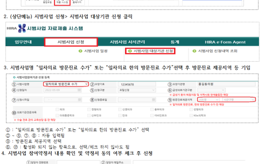 보건복지부, ‘일차의료 방문진료 시범사업’ 참여 의료기관 공모