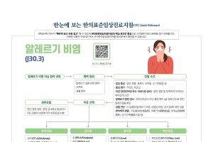 한눈에 보는 한의표준임상진료지침 -알레르기 비염-