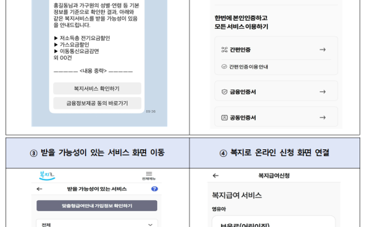 방문·재가돌봄서비스 등 복지서비스 안내 카카오톡으로 받는다