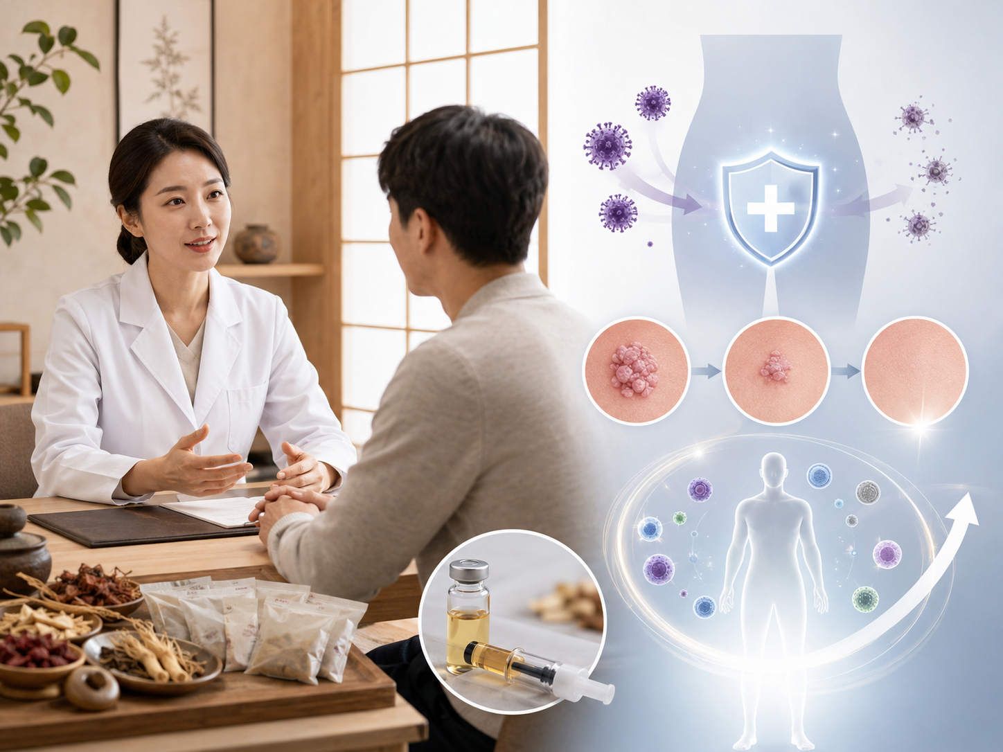 한약·봉약침 병행치료, 음부사마귀 재발 방지 효과 확인