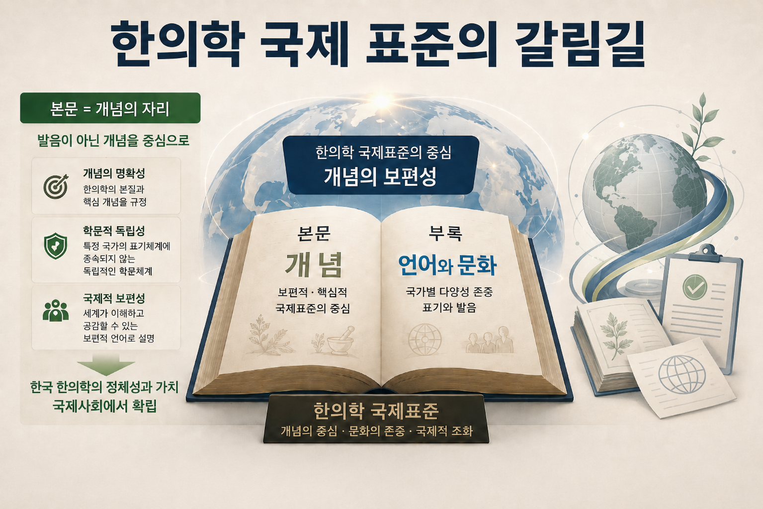 “한의학 국제표준의 본문은 발음이 아니라 개념이어야 한다”