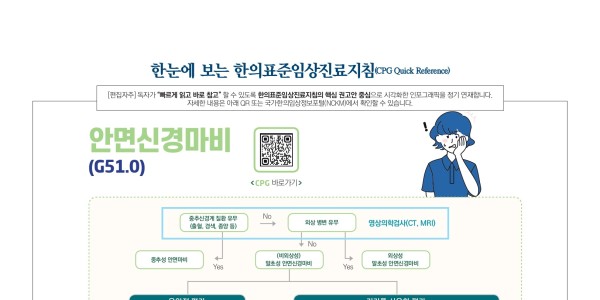 한눈에 보는 표준임상진료지침 - 안면신경마비
