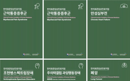 한의약진흥원, 한의표준임상진료지침 6종 발간