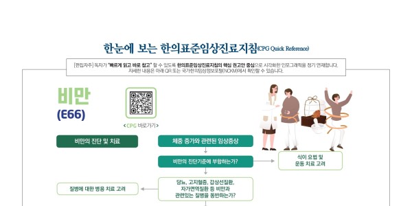 한눈에 보는 한의표준임상진료지침 - 비만