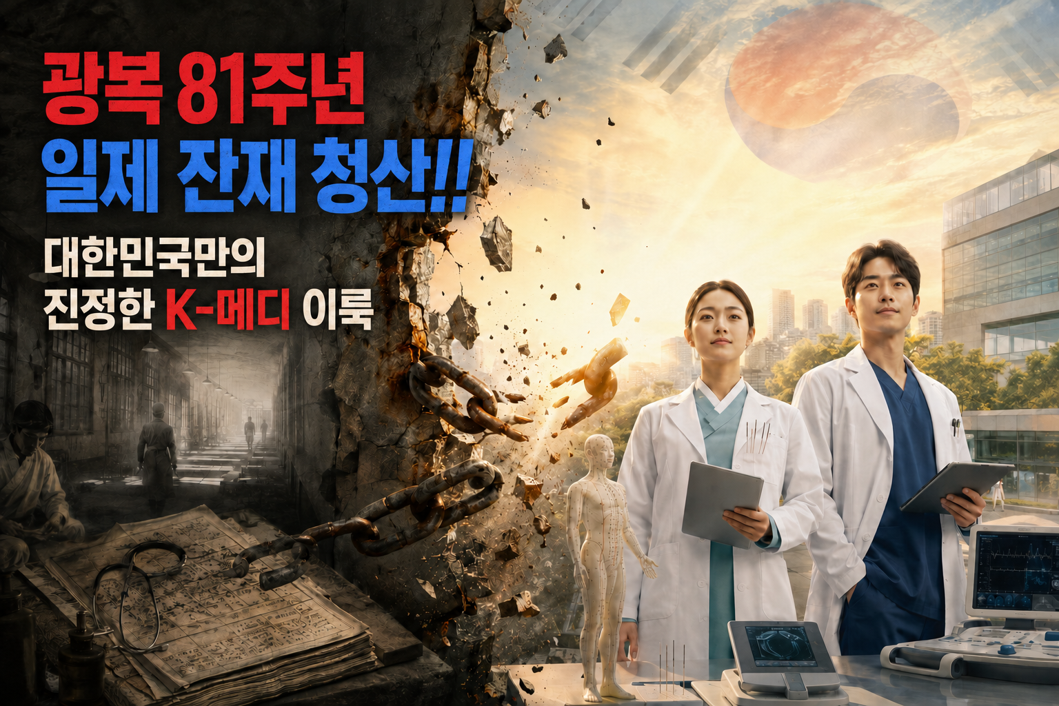 “광복 81주년, 일제잔재로 시작된 양방 편향 의료제도 청산!”