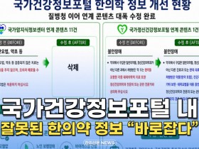 [자막뉴스] 국가건강정보포털 내 잘못된 한의약 정보 “바로잡다”
