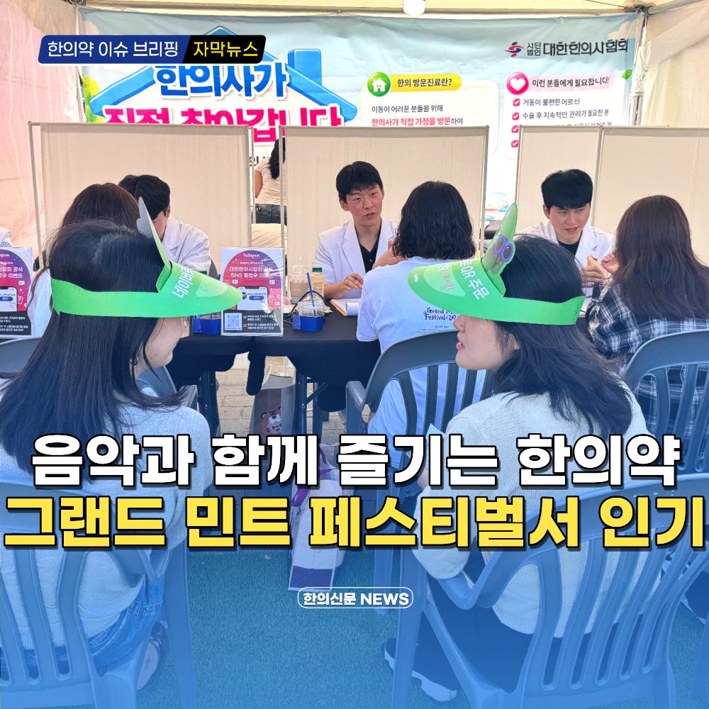 [자막뉴스] 음악과 함께 즐기는 한의약 그랜드 민트 페스티벌서 인기
